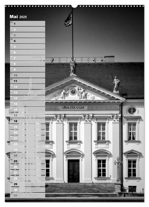 BERLIN in Monochrom (CALVENDO Premium Wandkalender 2025)