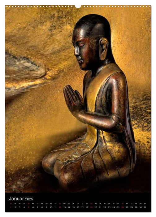 SKULPTUREN Hinduistische Göttinnen und Götter • Buddhas (CALVENDO Premium Wandkalender 2025)