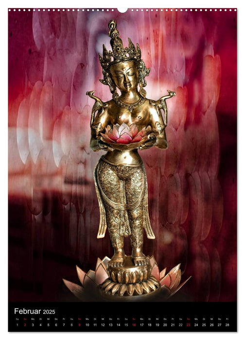 SKULPTUREN Hinduistische Göttinnen und Götter • Buddhas (CALVENDO Premium Wandkalender 2025)