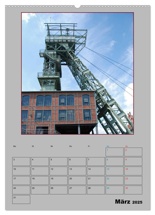 Fördertürme im Ruhrgebiet (CALVENDO Premium Wandkalender 2025)