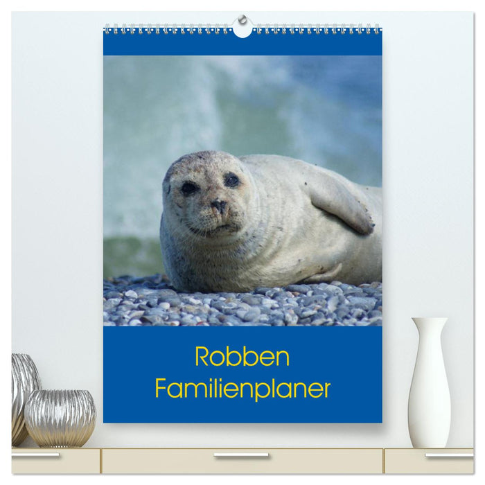 Robben Familienplaner (CALVENDO Premium Wandkalender 2025)