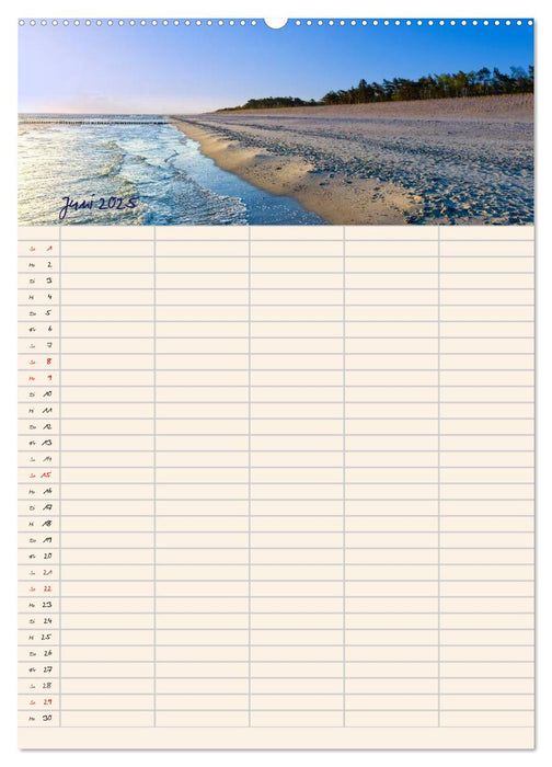 Am Meeressaum der Ostsee (CALVENDO Premium Wandkalender 2025)