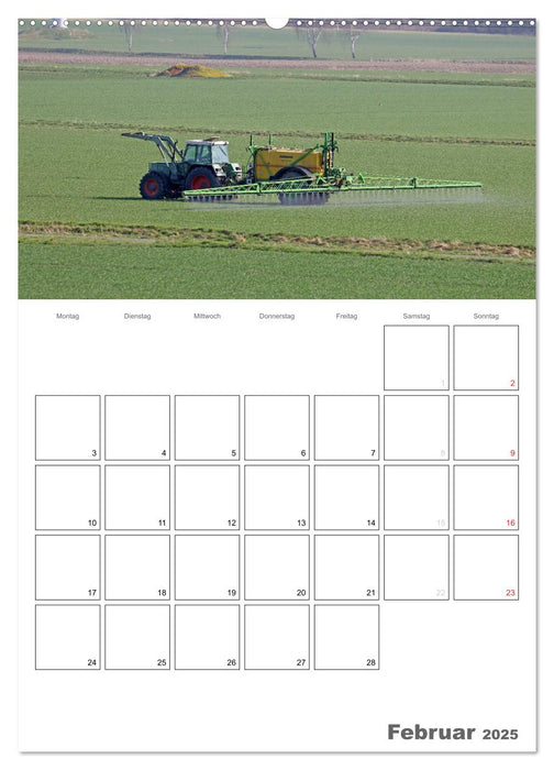 Erntemaschinen bei der Arbeit (CALVENDO Premium Wandkalender 2025)