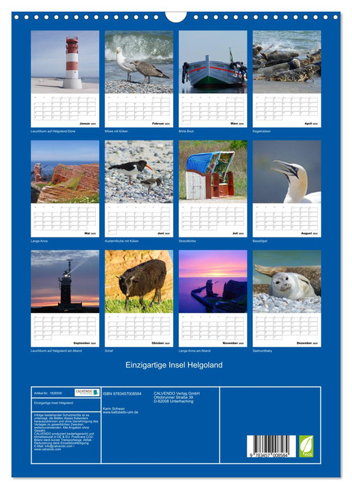 Einzigartige Insel Helgoland (CALVENDO Wandkalender 2025)