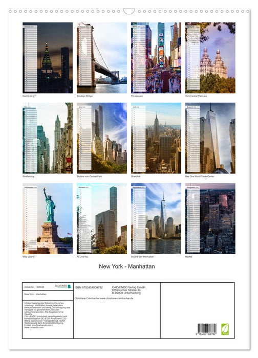 New York - Manhattan (CALVENDO Wandkalender 2025)