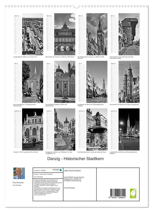 Danzig - Historischer Stadtkern (CALVENDO Premium Wandkalender 2025)