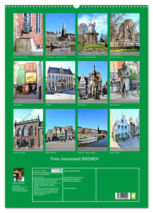 Freie Hansestadt BREMEN (CALVENDO Wandkalender 2025)