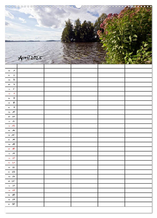 FINNLAND Traumhafte Landschaften / Familienplaner (CALVENDO Premium Wandkalender 2025)