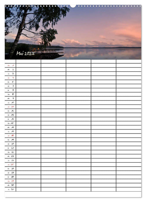FINNLAND Traumhafte Landschaften / Familienplaner (CALVENDO Premium Wandkalender 2025)