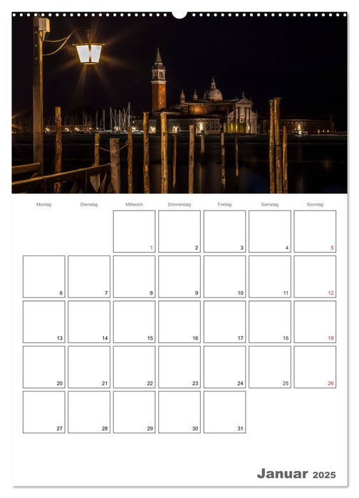 Stilles Venedig / Terminplaner (CALVENDO Premium Wandkalender 2025)