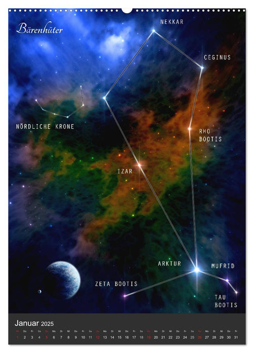 Unsere Sternbilder (CALVENDO Wandkalender 2025)