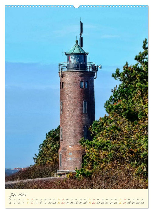 Norddeutsche Leuchttürme - maritime Wegweiser (CALVENDO Premium Wandkalender 2025)