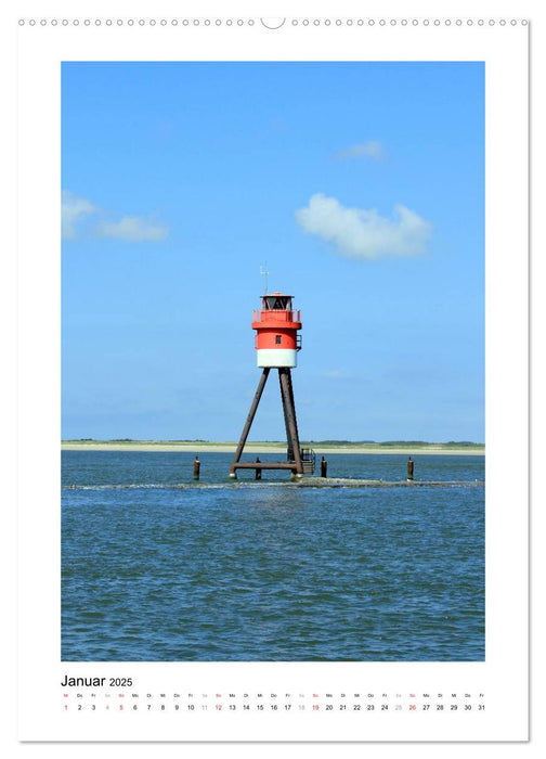 Borkum - Inselträume an der Nordsee (CALVENDO Premium Wandkalender 2025)