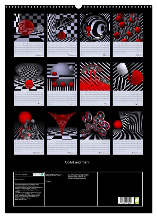 OpArt und mehr (CALVENDO Wandkalender 2025)