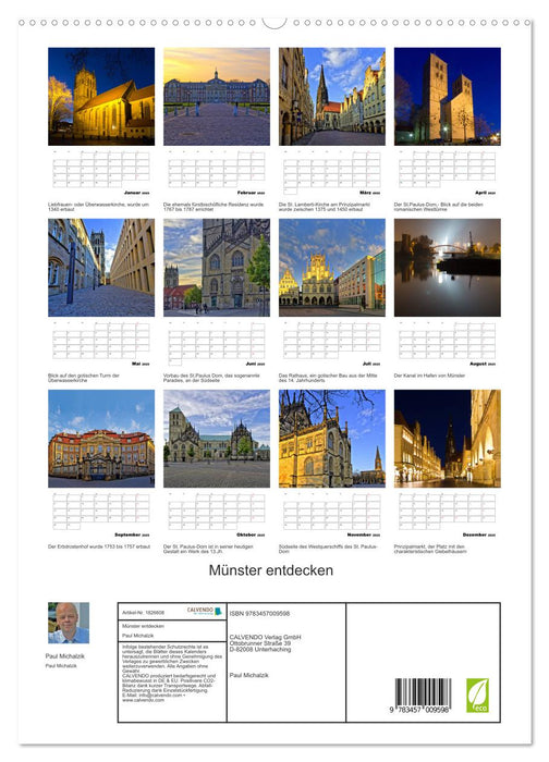 Münster entdecken (CALVENDO Premium Wandkalender 2025)