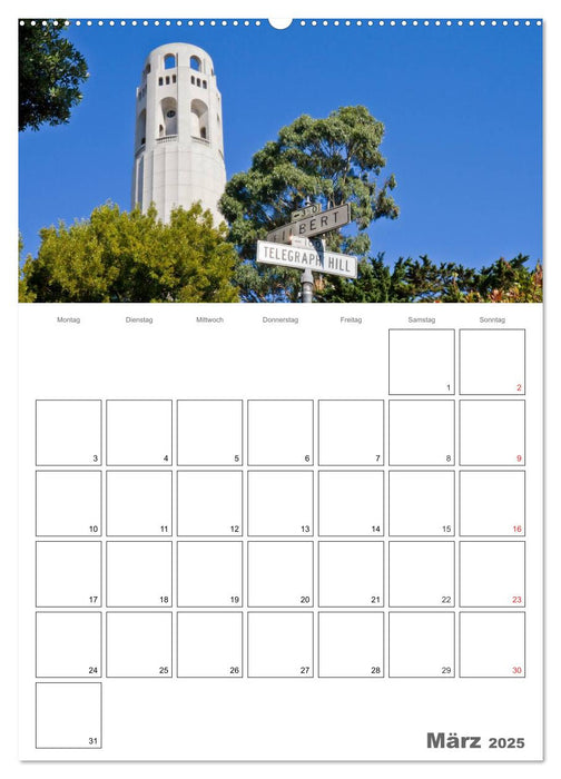 SAN FRANCISCO Terminplaner (CALVENDO Premium Wandkalender 2025)