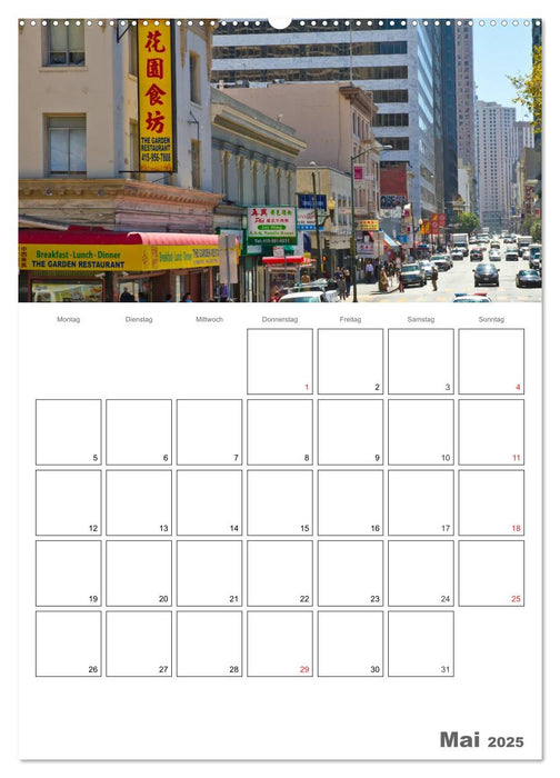 SAN FRANCISCO Terminplaner (CALVENDO Premium Wandkalender 2025)