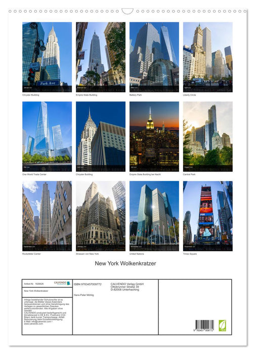 New York Wolkenkratzer (CALVENDO Wandkalender 2025)