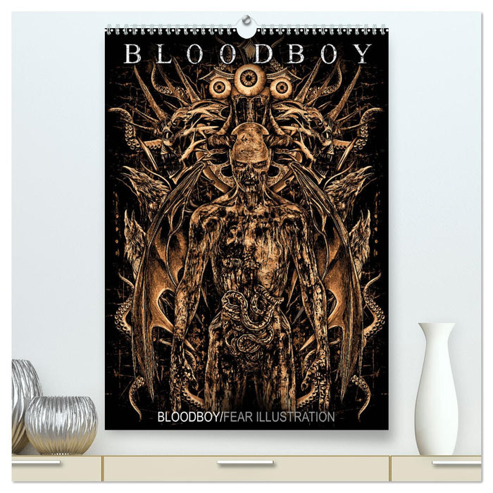 BLOODBOY/FEAR ILLUSTRATION (CALVENDO Premium Wandkalender 2025)