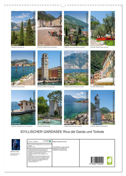 IDYLLISCHER GARDASEE Riva del Garda und Torbole (CALVENDO Premium Wandkalender 2025)