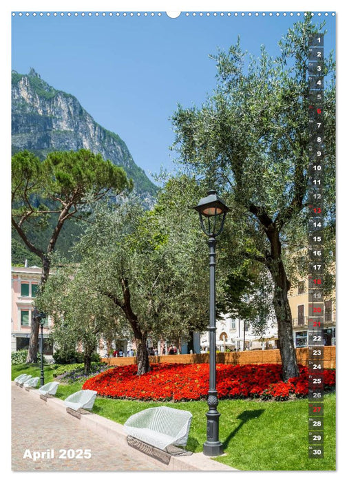 IDYLLISCHER GARDASEE Riva del Garda und Torbole (CALVENDO Premium Wandkalender 2025)