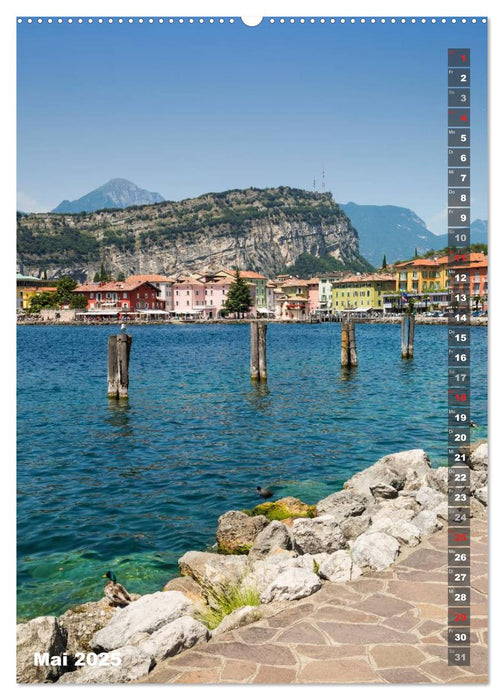 IDYLLISCHER GARDASEE Riva del Garda und Torbole (CALVENDO Premium Wandkalender 2025)