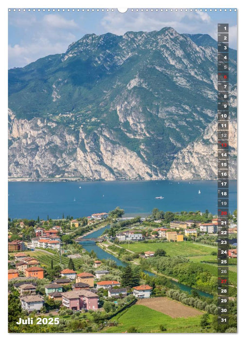 IDYLLISCHER GARDASEE Riva del Garda und Torbole (CALVENDO Premium Wandkalender 2025)