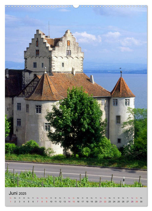 Der Bodensee mit seinen Sehenswürdigkeiten (CALVENDO Wandkalender 2025)