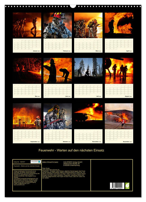 Feuerwehr - Warten auf den nächsten Einsatz (CALVENDO Wandkalender 2025)