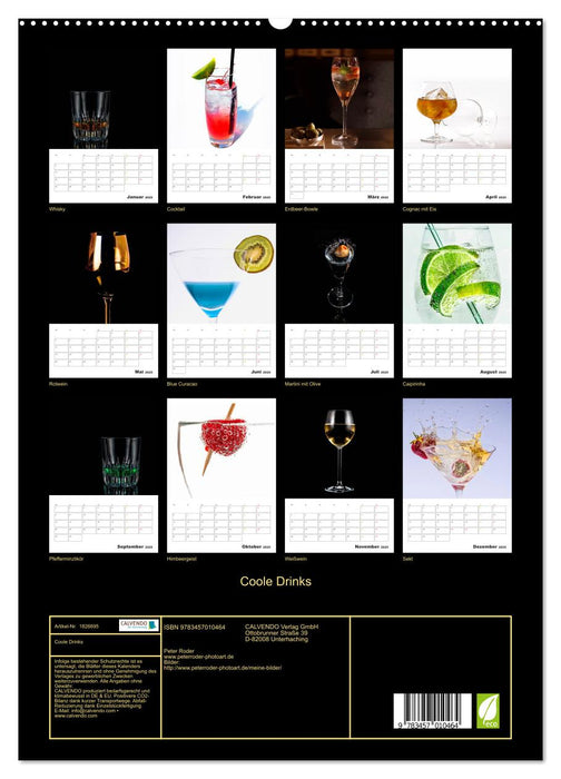 Coole Drinks (CALVENDO Premium Wandkalender 2025)