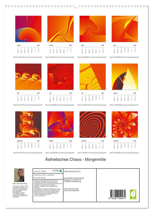 Ästhetisches Chaos - Morgenröte (CALVENDO Premium Wandkalender 2025)