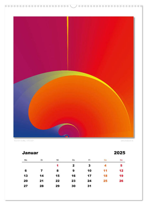 Ästhetisches Chaos - Morgenröte (CALVENDO Premium Wandkalender 2025)