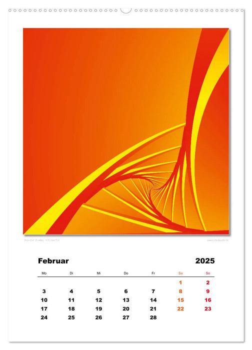 Ästhetisches Chaos - Morgenröte (CALVENDO Premium Wandkalender 2025)