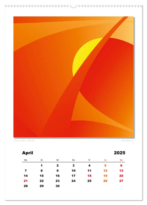 Ästhetisches Chaos - Morgenröte (CALVENDO Premium Wandkalender 2025)