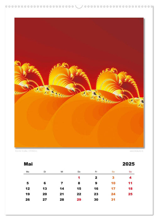 Ästhetisches Chaos - Morgenröte (CALVENDO Premium Wandkalender 2025)