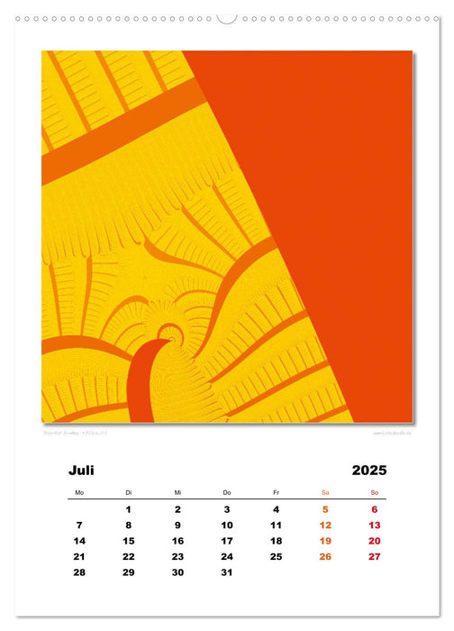 Ästhetisches Chaos - Morgenröte (CALVENDO Premium Wandkalender 2025)