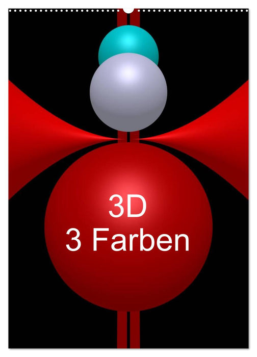3D - 3 Farben (CALVENDO Wandkalender 2025)