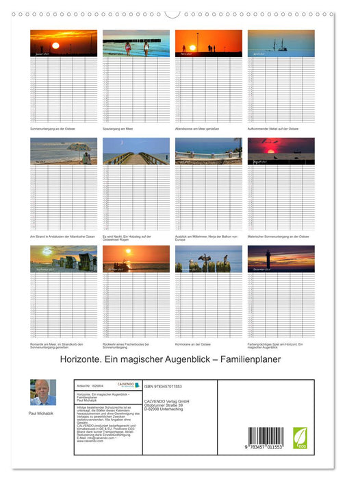 Horizonte. Ein magischer Augenblick – Familienplaner (CALVENDO Premium Wandkalender 2025)