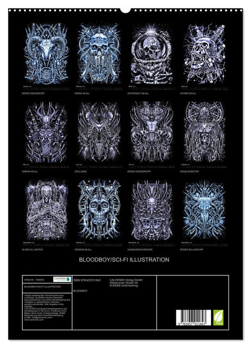 BLOODBOY/SCI-FI ILLUSTRATION (CALVENDO Premium Wandkalender 2025)