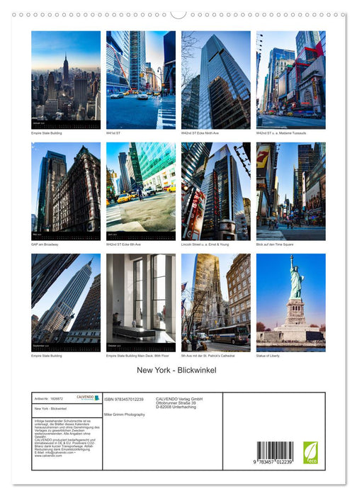 New York - Blickwinkel (CALVENDO Premium Wandkalender 2025)