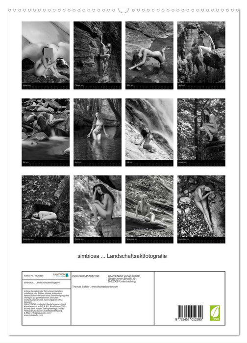 simbiosa ... Landschaftsaktfotografie (CALVENDO Premium Wandkalender 2025)