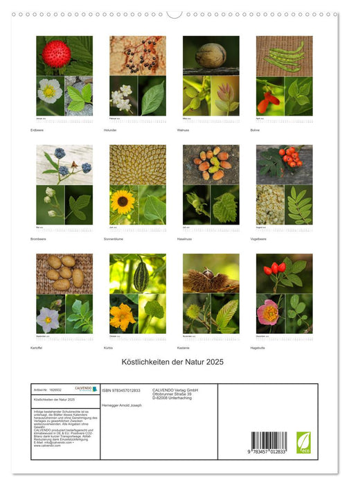 Köstlichkeiten der Natur 2025 (CALVENDO Premium Wandkalender 2025)