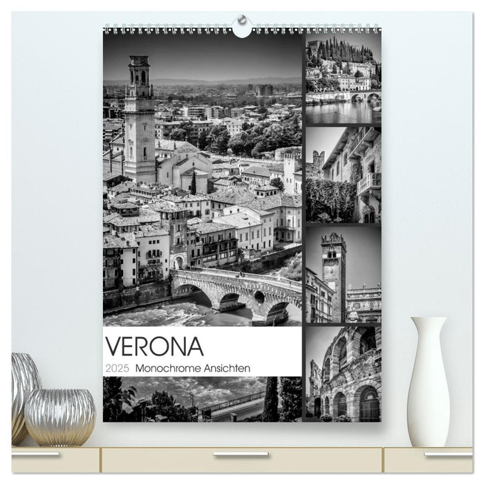 VERONA Monochrome Ansichten (CALVENDO Premium Wandkalender 2025)