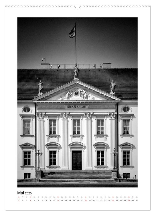 BERLIN in Monochrom (CALVENDO Premium Wandkalender 2025)