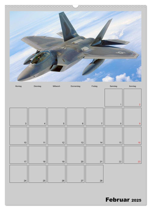 Militär. U.S. Kampfflugzeuge (CALVENDO Premium Wandkalender 2025)