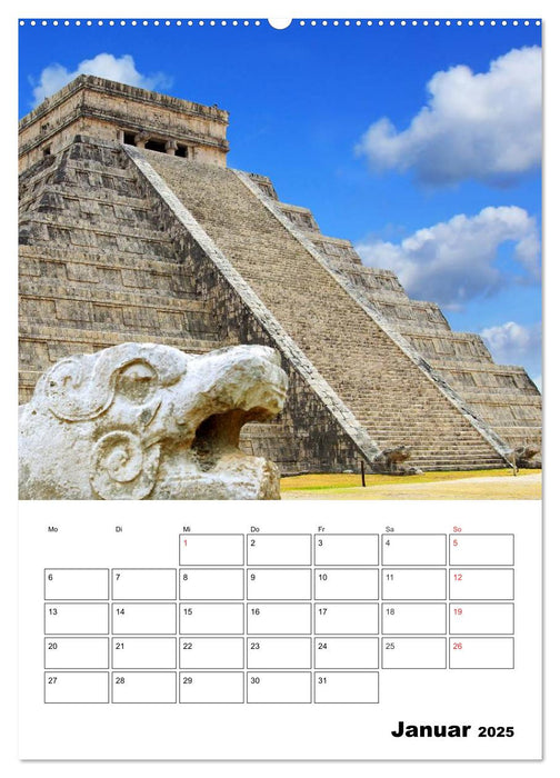 Das mystische Land der Maya. Mexiko-Yucatan (CALVENDO Premium Wandkalender 2025)