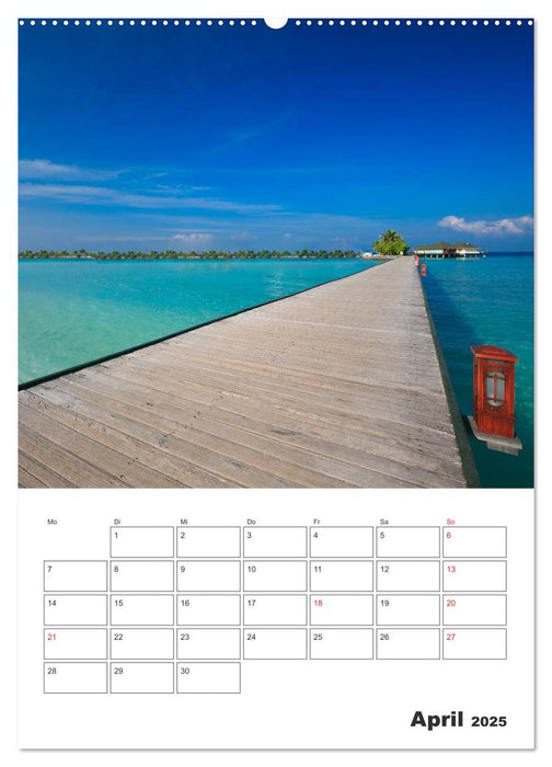 Inselparadiese im Südpazifik (CALVENDO Premium Wandkalender 2025)