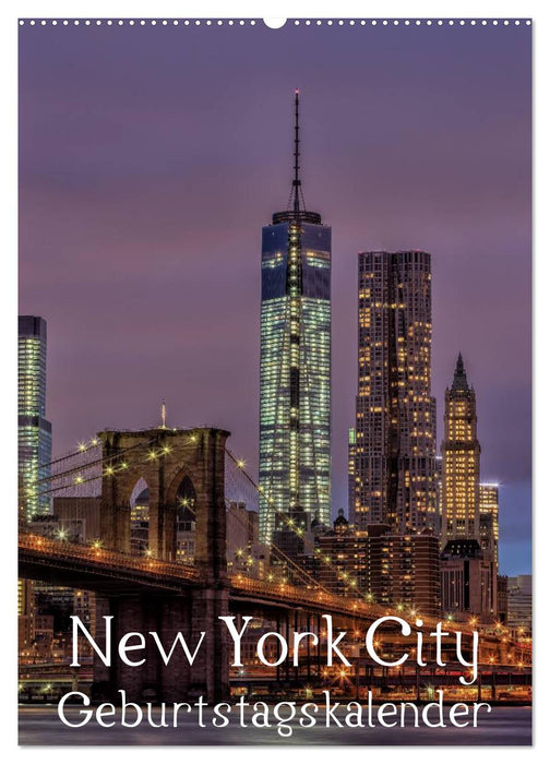 New York City Geburtstagskalender (CALVENDO Wandkalender 2025)
