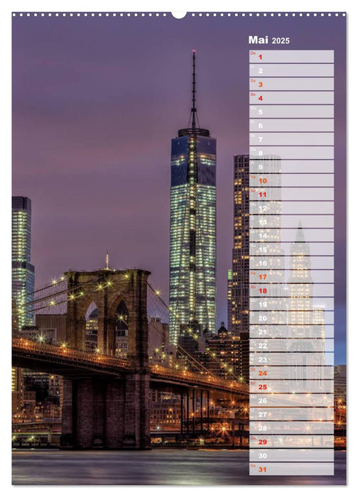 New York City Geburtstagskalender (CALVENDO Wandkalender 2025)