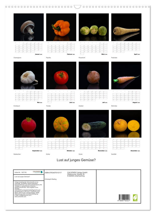 Lust auf junges Gemüse? (CALVENDO Wandkalender 2025)
